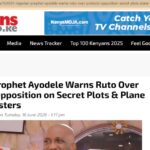 How Primate Ayodele Warned Kenya Against Aircraft Crash In June (PROOF)