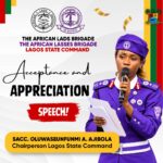 SACC OLUWASEUN AJIBOLA ASSUMES  OFFICE AS CHAIRPERSON, LAGOS  STATE COMMAND, DECLARES “FORWARD LAGOS! ONE COMMAND, ONE FAMILY, ONE MISSION”